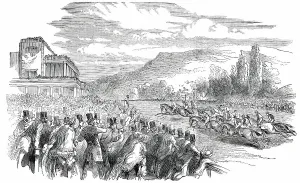 Race Course Prints: Goodwood Races, 1850. Creator: Unknown