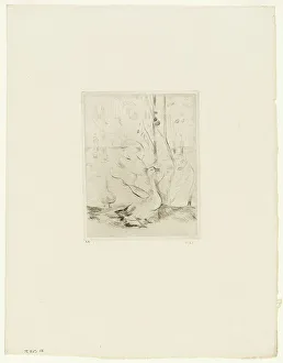 Morisot Berthe Marie Pauline Prints: The Goose, 1889. Creator: Berthe Morisot