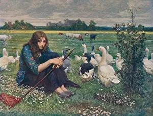 Anxious Prints: The Goose Girl, c1878, (c1915). Artist: Valentine Cameron Prinsep
