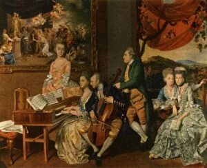 Cello Gallery: The Gore Family with George, third Earl Cowper, c1775, (1942). Creator: Johan Zoffany