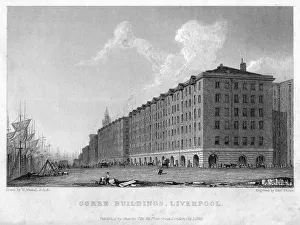 Finden Prints: Goree Buildings, Liverpool, 1828. Artist: William Westall