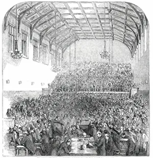 Clergymen Prints: The Gorham Controversy - Great Meeting of Clergy and Laity