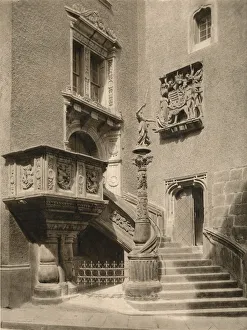 Deutschland Prints: Goritz - Town Hall Stairs, 1931. Artist: Kurt Hielscher