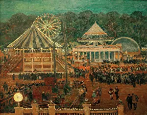 Gorky Central Park of Culture and Leisure, 1933. Creator: Vogeler, Heinrich (1872-1942)