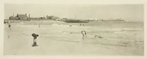 Edition 270 500 Prints: On Gorleston Sands, 1887. Creator: Peter Henry Emerson