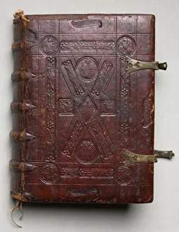 And Gold On Vellum Prints: Gospel Book with Evangelist Portraits, c. 1480. Creator: Hausbuch Master (German)