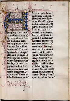 Gospel Book with Evangelist Portraits: Decorated Initial, c. 1480. Creator: Hausbuch Master