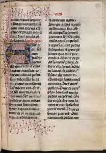 Gospel Book with Evangelist Portraits: Decorated Initial, c. 1480. Creator: Hausbuch Master