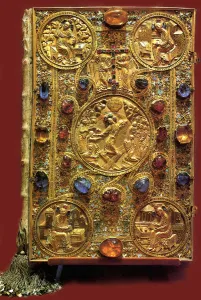 Ancient Russian Art Gallery: The Gospel Book of the Tsar Ivan IV the Terrible, 1571. Artist: Ancient Russian Art