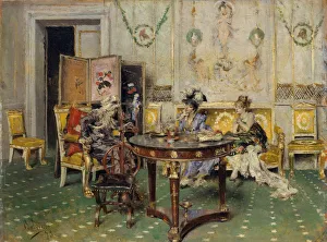 Boldini Giovanni Prints: Gossip, 1873. Creator: Giovanni Boldini
