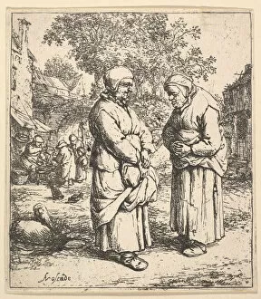 Adrian Ostade Collection: Two Gossips, 1610-85. Creator: Adriaen van Ostade