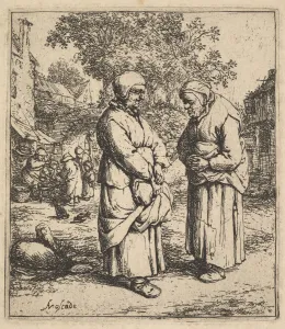 Two Gossips, 1610-85. Creator: Adriaen van Ostade