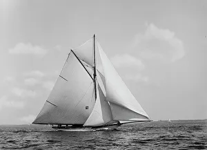 Yacht Race Prints: Gossoon, 1891. Creator: Johns Johnston