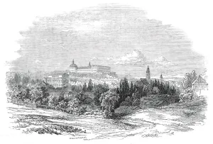 Thuringia Gallery: Gotha - from His Royal Highness Prince Alberts drawing, 1845. Creator: W. J. Linton