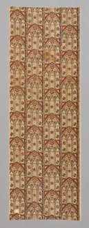 Gothic Arches (Furnishing Fabric), England, 1830 / 35. Creator: Unknown