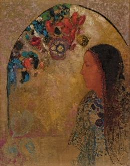 The Gothic Window, 1900. Creator: Odilon Redon