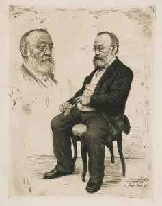 Gottfried Keller. Creator: Stauffer-Bern; Karl (1857-1891)