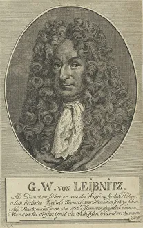 Gottfried Wilhelm Leibniz (1646-1716), c. 1710. Creator: Anonymous