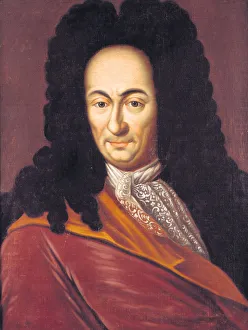 Leibniz Prints: Gottfried Wilhelm Leibniz (1646-1716), c. 1710. Creator: Anonymous