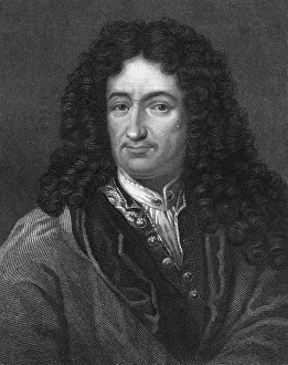 Curly Prints: Gottfried Wilhelm von Leibniz, German philosopher and mathematician