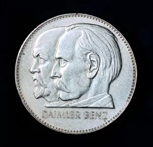 Benz Collection: Gottlieb Daimler and Karl Benz, German motor industry pioneers, 1961