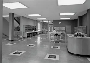 Foyer Prints: Goucher College, Towson, Maryland, 1953. Creator: Gottscho-Schleisner, Inc