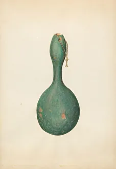 Roberts Sydney Prints: Gourd Bottle, c. 1938. Creator: Sydney Roberts