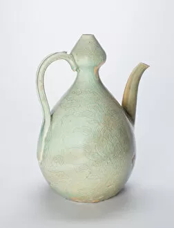 Gourd-Shaped Ewer with Lotus Flowers, Korea, Goryeo dynasty, late 12th/early 13th century
