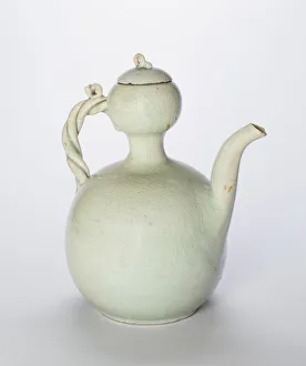 Goryeo Prints: Gourd-Shaped Ewer with Twisted Handle, Korea, Goryeo dynasty (918-1392), mid-12th century