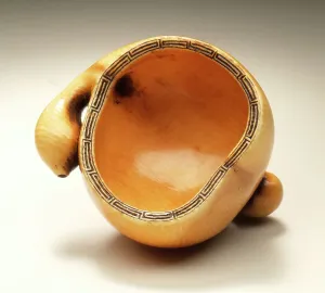 Gourd Prints: Gourd-Shaped Sake Cup, Mid-19th century. Creator: Ohara Mitsuhiro