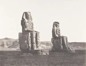 Colossus Gallery: Gournah (Thebes), Colosses (Celui de Droite, Dit de Memnon), 1851-52