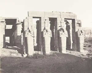 Memnonium Prints: Gournah (Thebes), Palais Dit le Memnonium, 1851-52, printed 1853-54