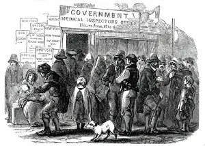 Emigration Prints: The Government Inspector's Office, 1850. Creator: Unknown