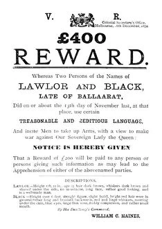Reward Gallery: Government Notice - For Lawlor and Black, c1854, (1902)