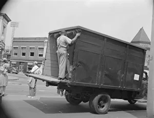 Gordon Roger Alexander Buchanan Parks Prints: Government truck, Washington, D. C. 1942. Creator: Gordon Parks