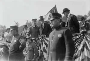 National Guard Prints: Governor Charles Seymour Whitman reviews National Guard