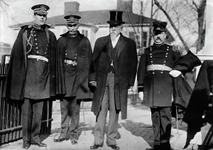 Democratic Party Prints: Governor Mann & staff, between c1910 and c1915. Creator: Bain News Service