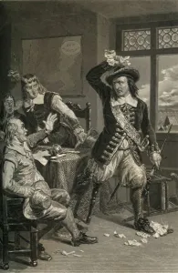 Johnson And Miles Prints: Governor Stuyvesant Destroying The Summons To Surrender, (1877). Creator: Unknown
