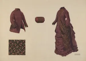 Gown, Coat, and Muff, 1935 / 1942. Creator: Douglas Campbell