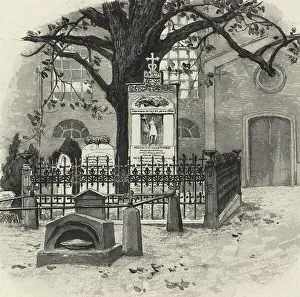 Fritz Stoltenberg Prints: Grabmal von Klopstock, 1893. Creator: Fritz Stoltenberg