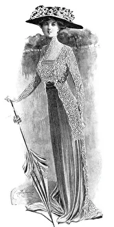 The Grace of Fragility: a dress of heliotrope chiffon... 1909. Creator: Unknown