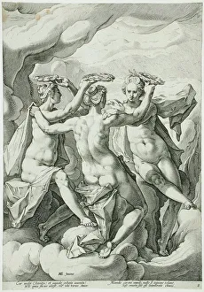 Matham Jacob Prints: The Three Graces, 1588. Creator: Jacob Matham