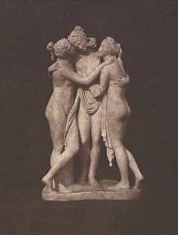 Marble Collection: Three Graces, 1840s. Creators: William Henry Fox Talbot, Antonio Canova
