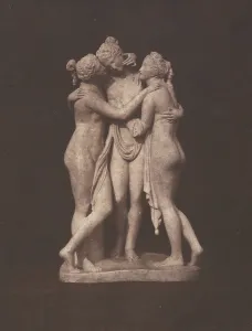 Three Graces, 1840s. Creators: William Henry Fox Talbot, Antonio Canova Three Graces, 1840s. Creators: William Henry Fox Talbot, Antonio Canova