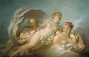 Floating Prints: The Three Graces, 18th century. Artist: Jean-Honore Fragonard