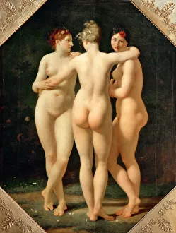 Jean Baptiste 1754 1829 Prints: The Three Graces. Artist: Regnault, Jean-Baptiste (1754-1829)
