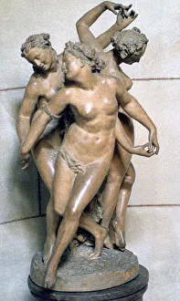 Terracotta Prints: The Three Graces, c1847-1875. Artist: Jean-Baptiste Carpeaux