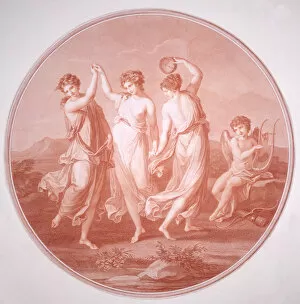 Breast Gallery: The Three Graces and Cupid, c1775-c1792. Artist: Gavrila Ivanovitch Scorodomoff