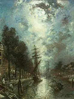 Gracht in Rotterdam, 1873. Creator: Jongkind, Johan Barthold (1819-1891)