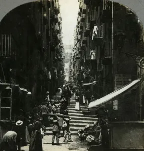 Gradoni di Chiaia, Naples, Italy. Artist: The Fine Art Photographers Co